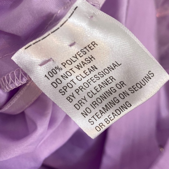 NEW Mac Duggal Lilac Ruffle Tiered Maxi Dress with Criss Cross Open Back NWT 4 - Picture 13 of 14